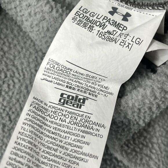 Under armour women’s storm coldgear loose fit gray pullover hoodie sweatshirt - Picture 4 of 6